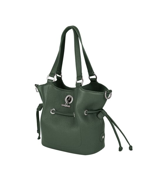 Sac à main Paris en Cuir eucalyptus - 23x24x12 cm