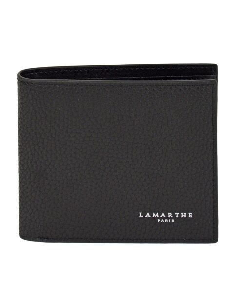 Portefeuille en Cuir Free noir - 10x11x2 cm