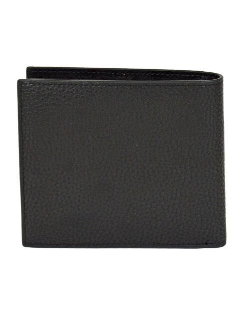 Portefeuille en Cuir Free noir - 10x11x2 cm