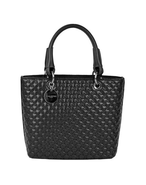 Sac à main en Cuir Mademoiselle noir - 24.5x23x12 cm