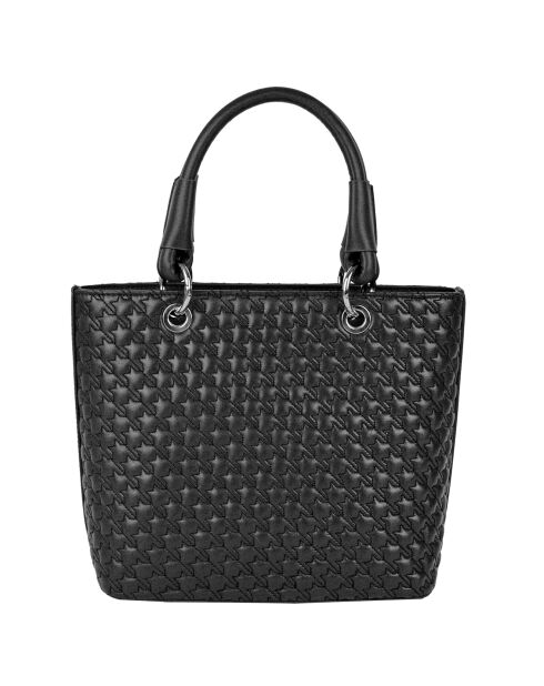 Sac à main en Cuir Mademoiselle noir - 24.5x23x12 cm
