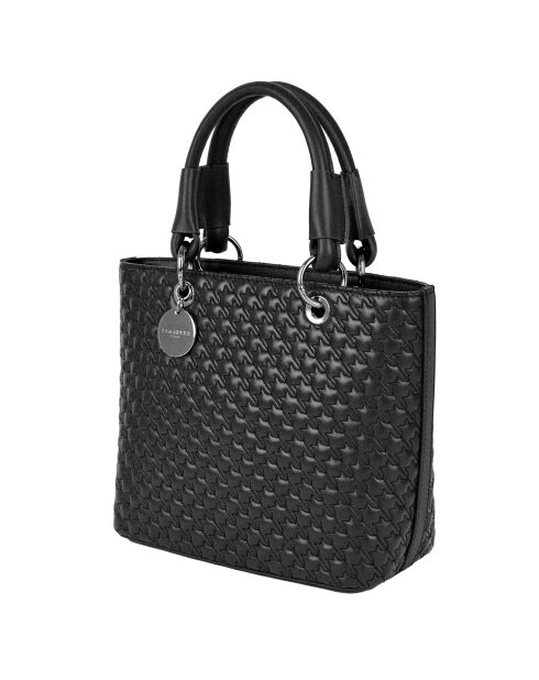 Sac à main en Cuir Mademoiselle noir - 24.5x23x12 cm