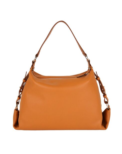 Sac épaule Naturel en Cuir cognac - 50x15x25 cm