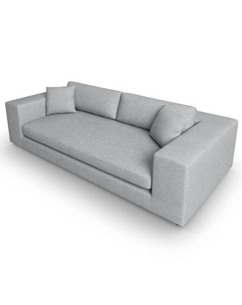 Trendy lichtgrijze 4-zitsbank - 262x122x72 cm