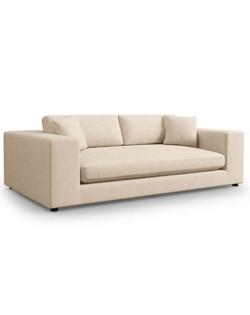 Trendy beige 4-zitsbank - 262x122x72 cm