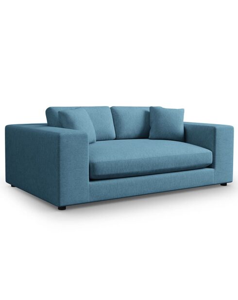 Sofá moderno de 3 plazas azul - 220x122x72 cm