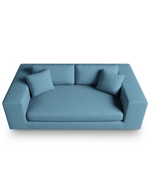 Sofá moderno de 3 plazas azul - 220x122x72 cm