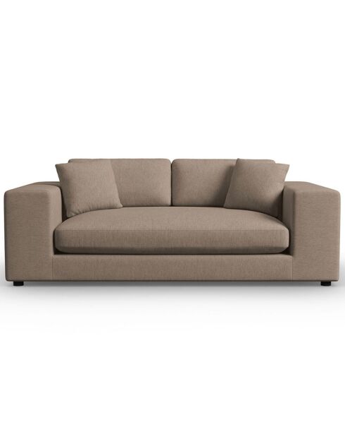 Canapé Tendance 3 Places marron clair - 220x122x72 cm