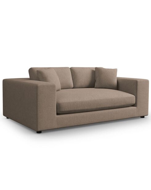 Canapé Tendance 3 Places marron clair - 220x122x72 cm