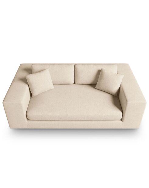 Canapé Tendance 3 Places beige - 220x122x72 cm