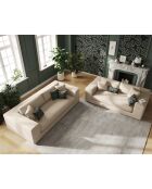 Canapé Tendance 3 Places beige - 220x122x72 cm