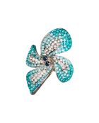 Anello Blue Winter Flower