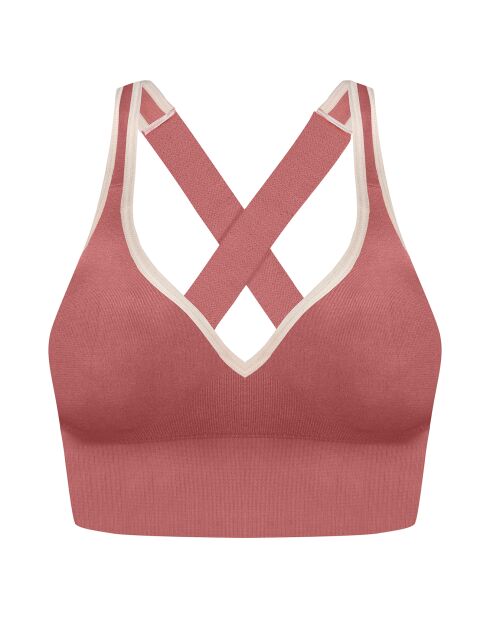 Brassière de sport rose cedar