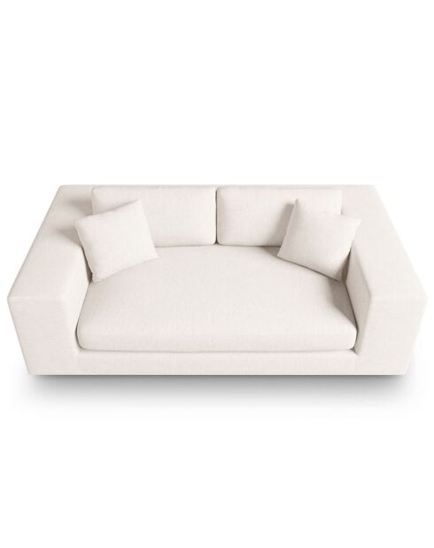 Canapé Tendance 3 Places beige clair - 220x122x72 cm