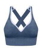 Brassière de sport bleu lune