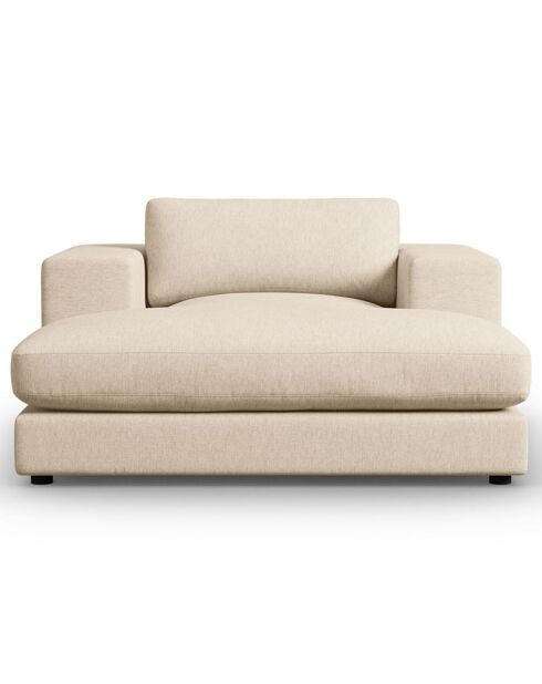 Divano letto beige alla moda - 156x140x72 cm