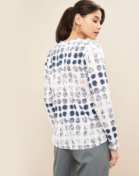 Tunique Pistache bleue