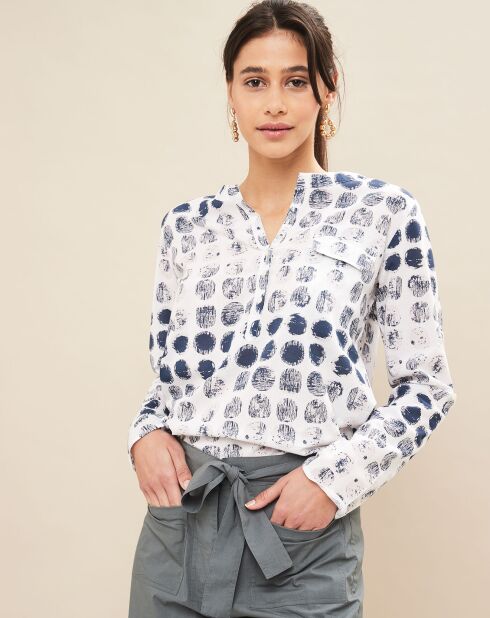 Tunique Pistache bleue