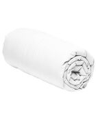 Drap housse 100% Percale de Coton blanc