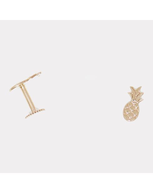 Bijou de Cartilage unitaire Ananas or jaune