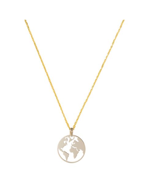 Pendentif Terre  or jaune