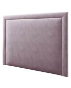 Tête de lit en Velours Primevere lavande - 180x34x47 cm