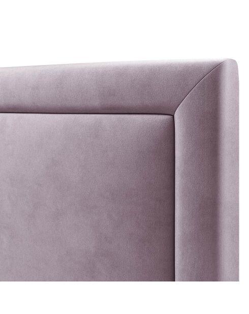 Tête de lit en Velours Primevere lavande - 160x34x47 cm
