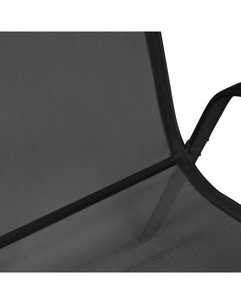 4 Chaises de jardin noires - 51.5x68x84 cm