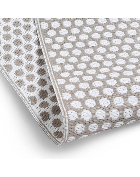Tapis extérieur manila blanc/beige - 160x240 cm