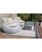 Außenteppich Manila weiß/beige - 160x240 cm