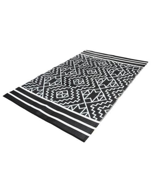 Tapis extérieur inca noir - 160x240 cm