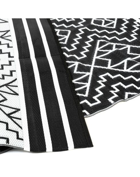 Tapis extérieur inca noir - 160x240 cm