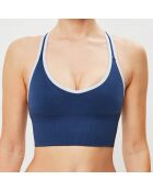 Brassière de sport bleu lune