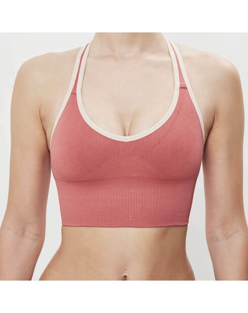Brassière de sport rose cedar