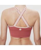 Brassière de sport rose cedar