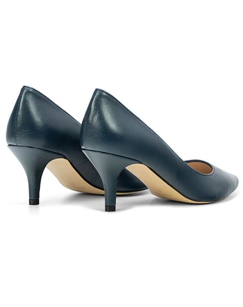 Amanda Marine Pumps aus Leder - 5 cm Absatz
