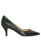 Amanda tannengrüne Pumps aus Krokodilleder mit 5 cm Absatz