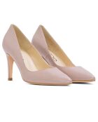 Hellrosa Paula Lederpumps - Absatz 7 cm