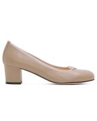 Lorraine Pumps aus taupefarbenem Leder — 5 cm Absatz