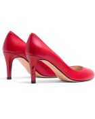 Rote Lederpumps Renata - 7 cm Absatz