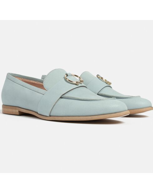 I Got U Mokassins aus Leder, blau