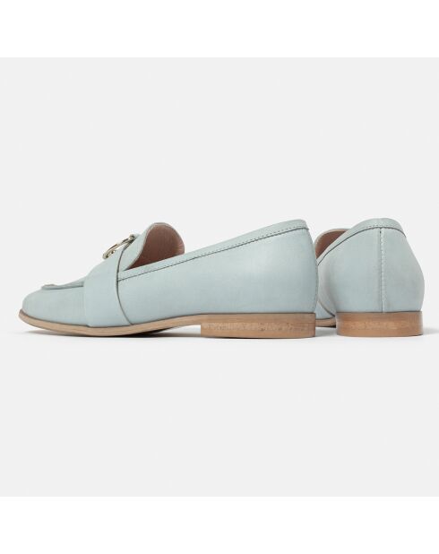 I Got U Mokassins aus Leder, blau