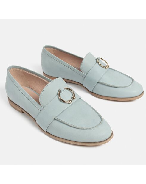 I Got U Mokassins aus Leder, blau