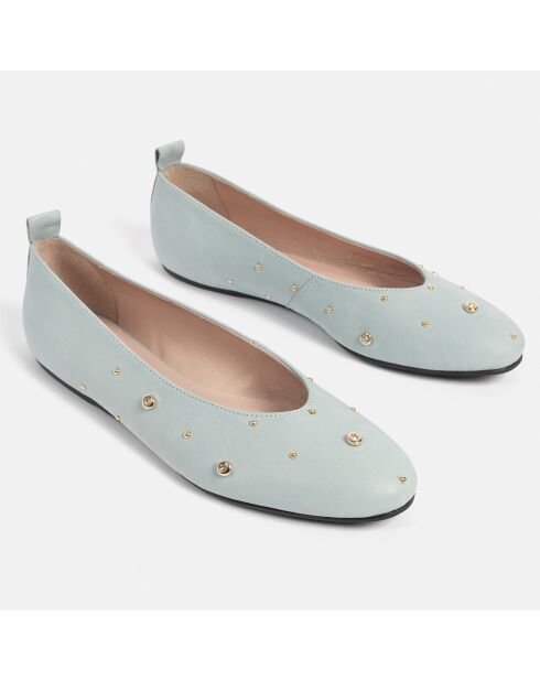 Ballerine blu in pelle levitante