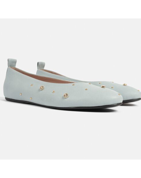 Ballerine blu in pelle levitante