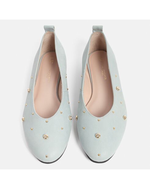 Ballerine blu in pelle levitante