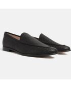 Moonwalk Moonwalk Loafers aus schwarzem Leder