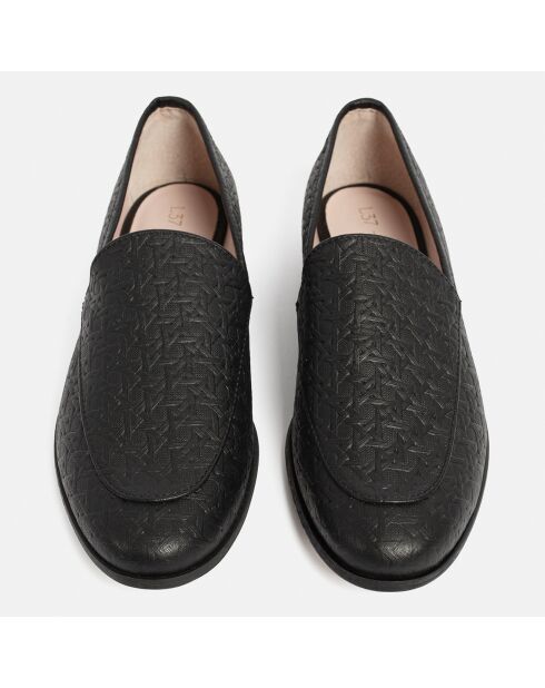 Moonwalk Moonwalk Loafers aus schwarzem Leder