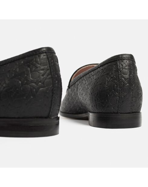 Moonwalk Moonwalk Loafers aus schwarzem Leder