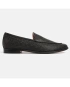 Moonwalk Moonwalk Loafers aus schwarzem Leder